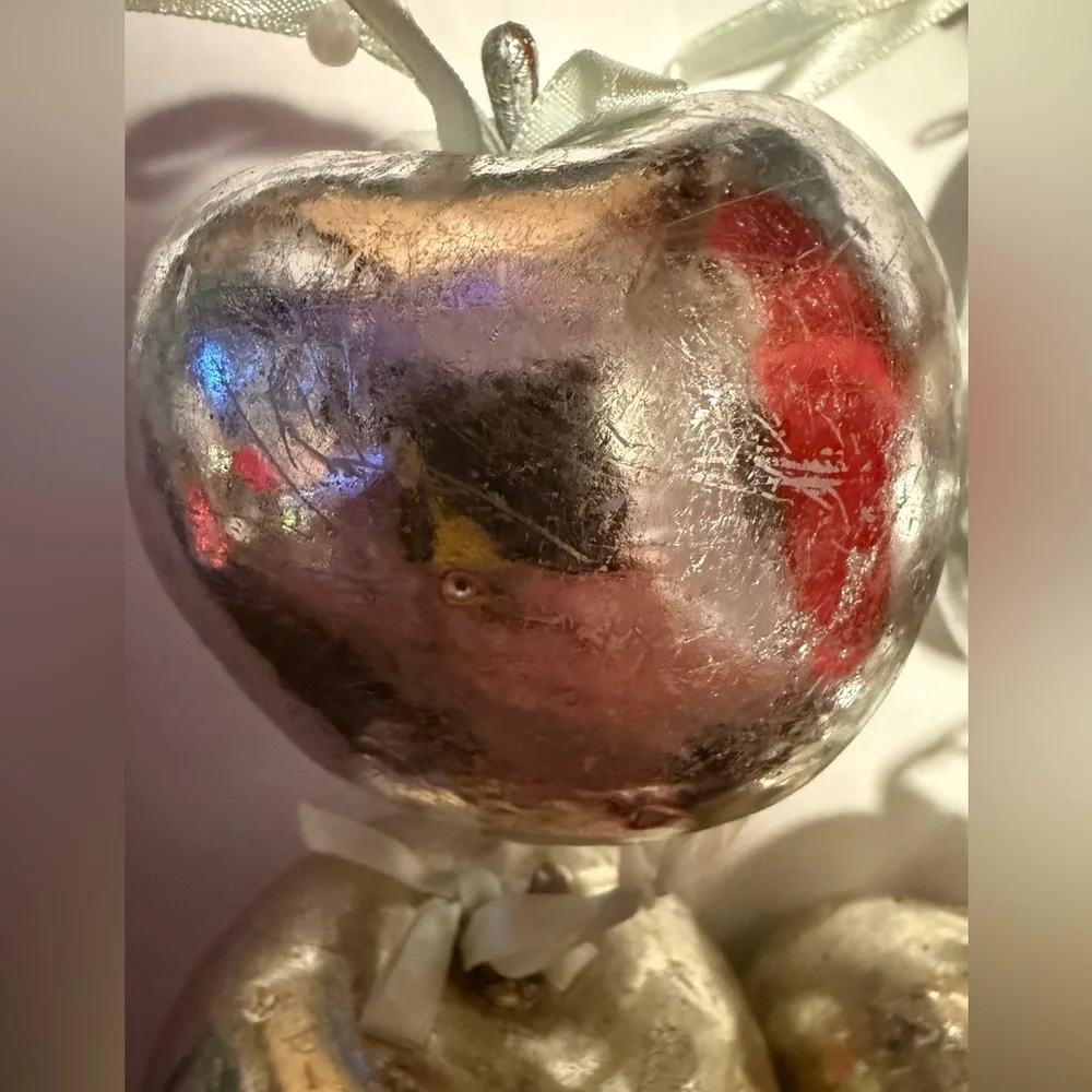 Silver Holiday Ornaments Set